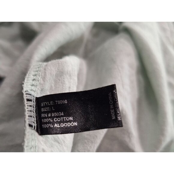 Icollection Mint Green Swiss Dot 100% Cotton Cami Top/Sz. L - Picture 4 of 4